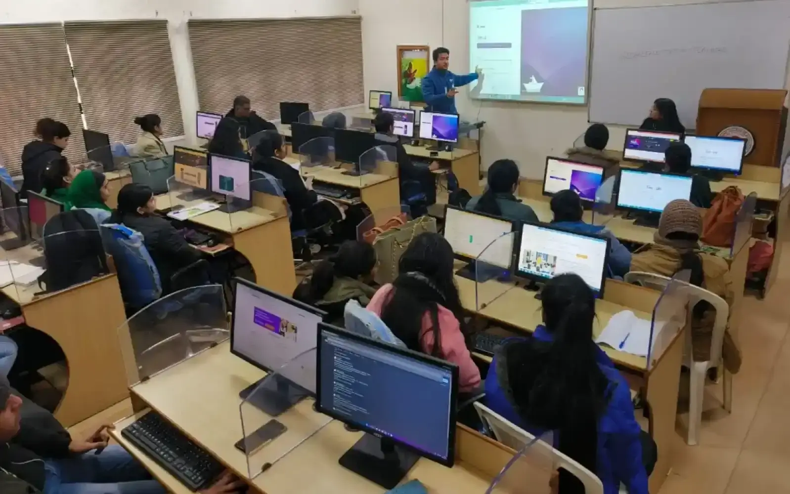 TalentGro AI workshop at a university lab
