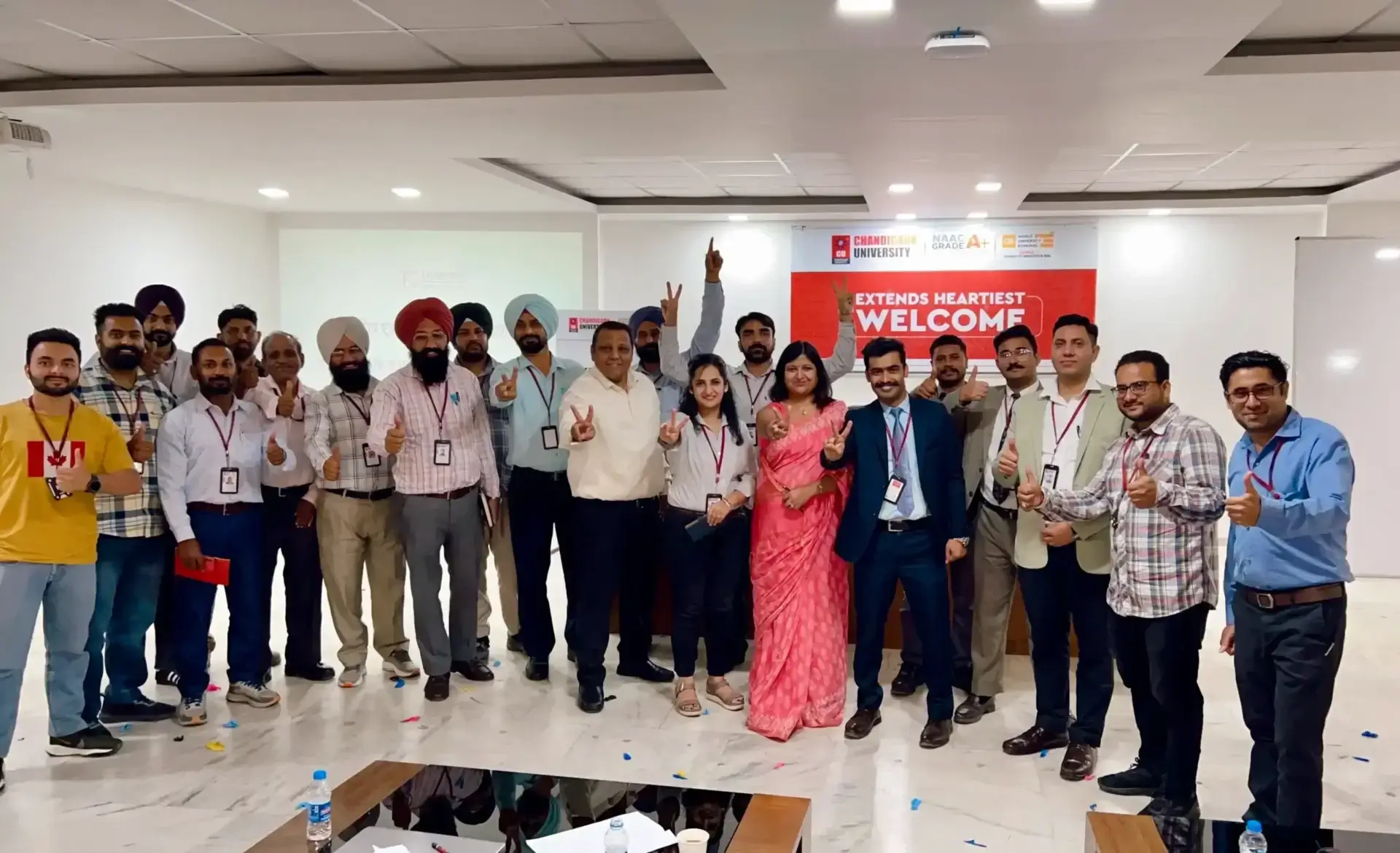 TalentGro team leadership workshop at a corporate office
