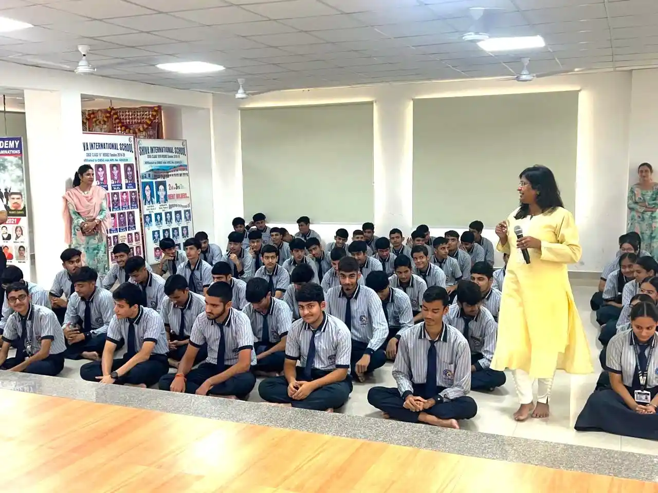 TalentGro team conducting an interactive career guidance session in a school