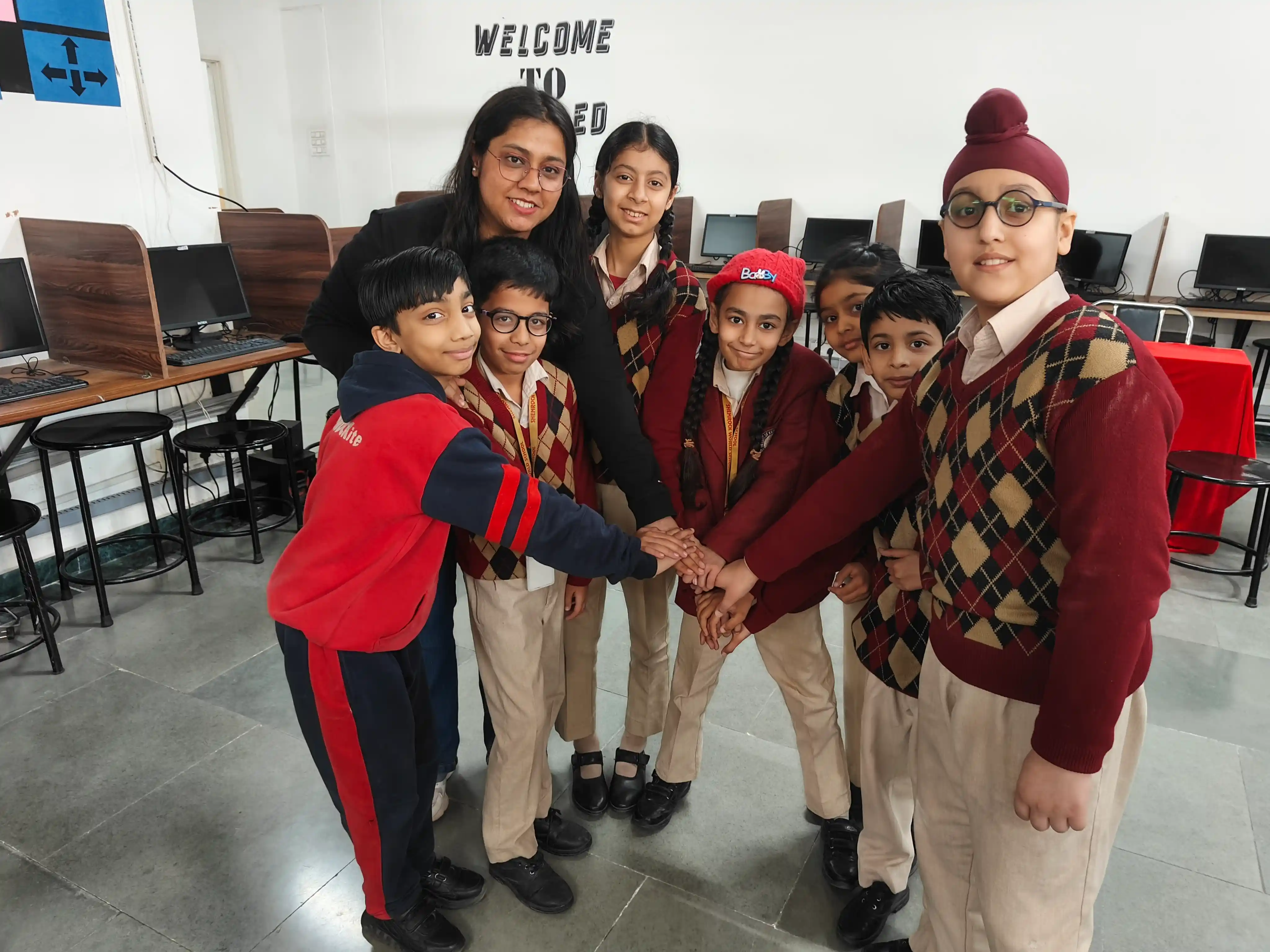 Students participating in TalentGro's career roadmap activity at their school
