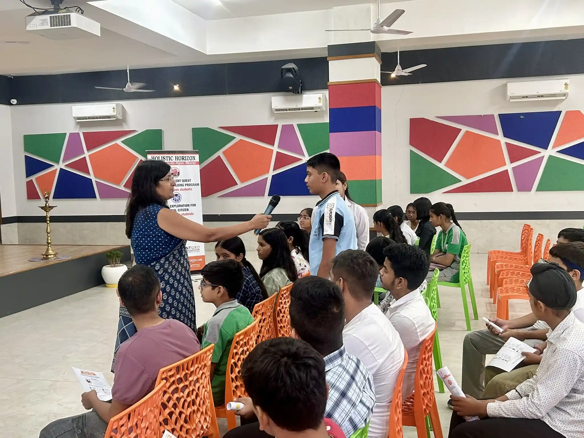 TalentGro career counsellor in a one-on-one session with a student